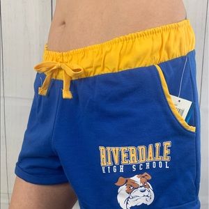 Riverdale blue and gold pj shorts